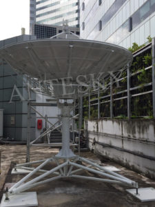 3.7m TVRO antenna with NPM installed in Singapore