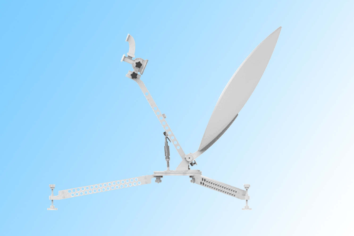 0.75m Ka flyaway antenna
