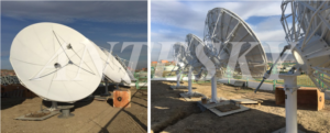 4 sets 3.7m TVRO antenna in Mongolia