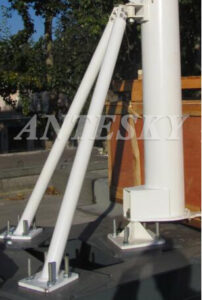 support legs of 4,5m antenna kingpost
