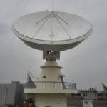 13M Ka-band antenna with turntable pedestal